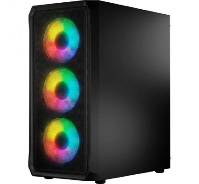 Logic concept Корпус Logic concept PORTOS MESH+GLASS ARGB fans 4x120mm BLACK (AT-PORTOS-10-0000000-0002)