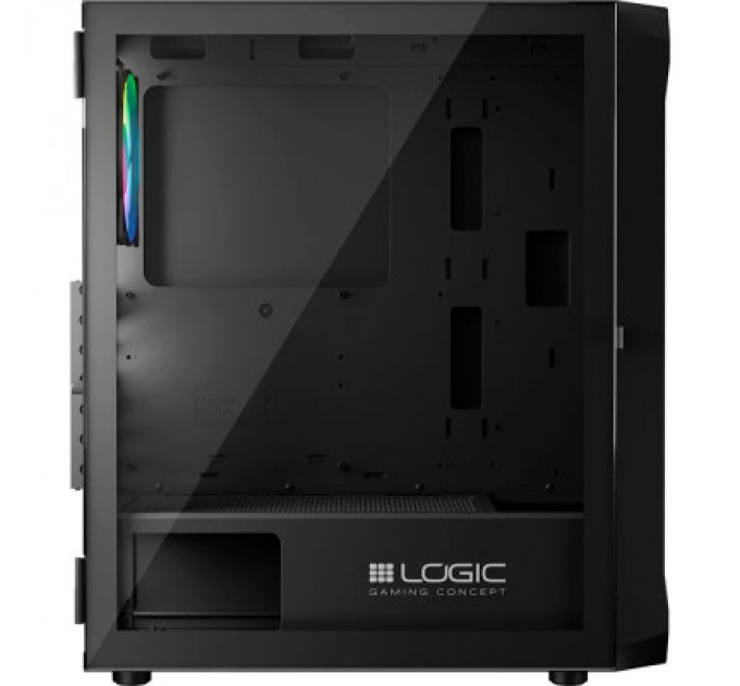 Logic concept Корпус Logic concept PORTOS MESH+GLASS ARGB fans 4x120mm BLACK (AT-PORTOS-10-0000000-0002)