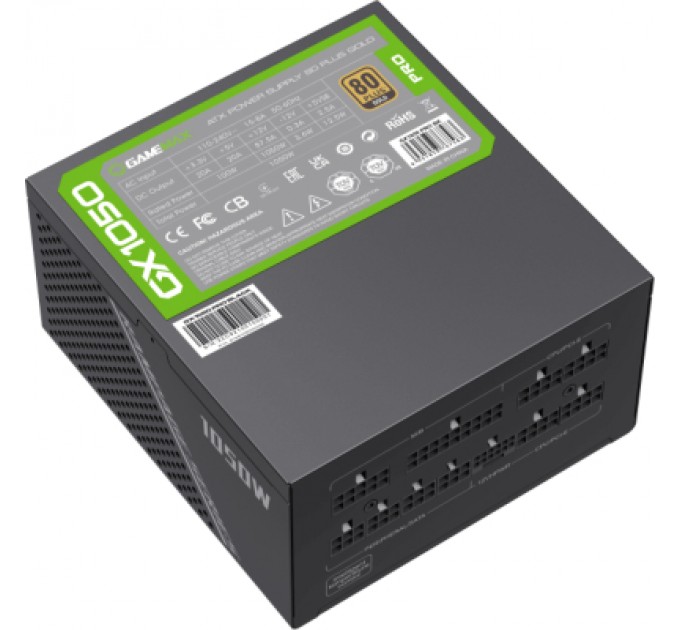 Gamemax Блок живлення Gamemax 1050W (GX-1050 PRO BK (ATX3.0 PCIe5.0)