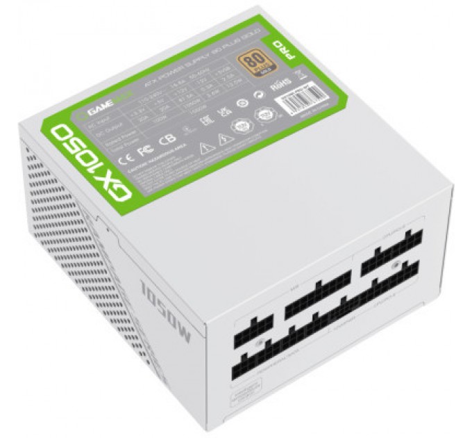 Gamemax Блок живлення Gamemax 1050W (GX-1050 PRO WT (ATX3.0 PCIe5.0)