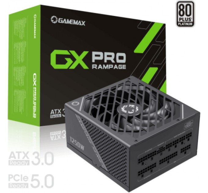 Gamemax Блок живлення Gamemax 1250W (GX-1250 PRO BK (ATX3.0 PCIe5.0)