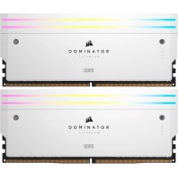 Модуль пам'яті для комп'ютера DDR5 32GB (2x16GB) 6000 MHz Dominator Titanium RGB White Corsair (CMP32GX5M2B6000C30W)