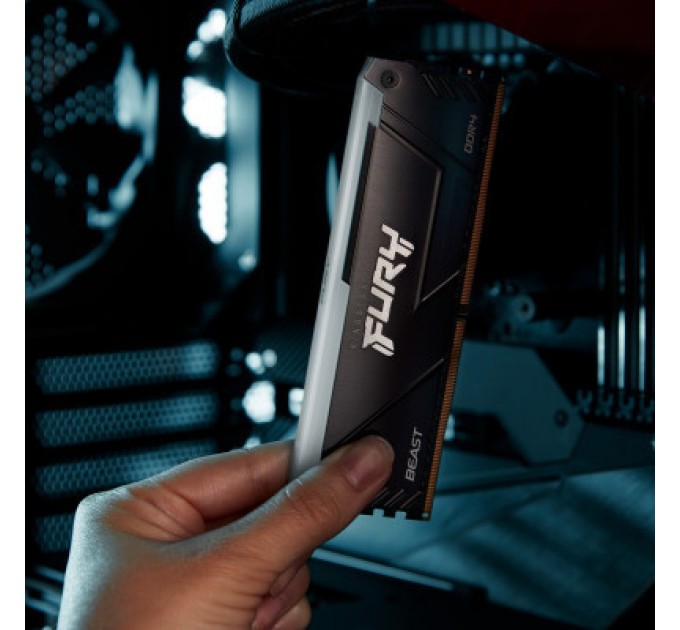 Kingston Fury (ex.HyperX) Модуль пам'яті для комп'ютера DDR4 16GB 3200 MHz Beast RGB Kingston Fury (ex.HyperX) (KF432C16BB2A/16)