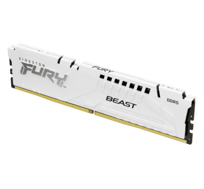 Kingston Fury (ex.HyperX) Модуль пам'яті для комп'ютера DDR5 16GB 5200 MHz Beast AM5 White Kingston Fury (ex.HyperX) (KF552C36BWE-16)