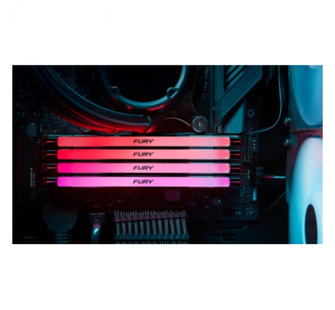 Kingston Fury (ex.HyperX) Модуль пам'яті для комп'ютера DDR5 24GB 6400 MHz Renegade RGB Black Kingston Fury (ex.HyperX) (KF564C32RSA-24)