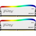 Kingston Fury (ex.HyperX) Модуль пам'яті для комп'ютера DDR4 32GB (2x16GB) 3600 MHz Beast White RGB SE Kingston Fury (ex.HyperX) (KF436C18BWAK2/32)