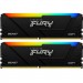 Kingston Fury (ex.HyperX) Модуль пам'яті для комп'ютера DDR4 32GB (2x16GB) 3733 MHz Beast Black RGB Kingston Fury (ex.HyperX) (KF437C19BB12AK2/32)