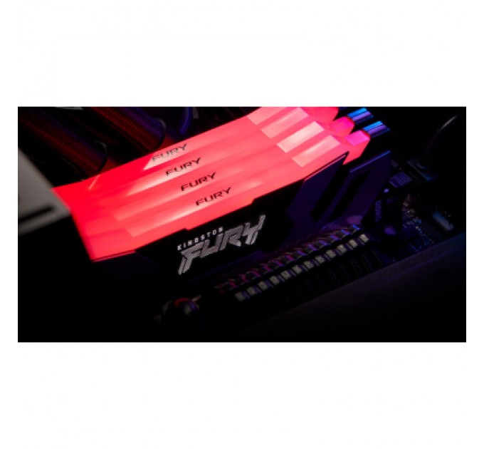 Kingston Fury (ex.HyperX) Модуль пам'яті для комп'ютера DDR5 48GB (2x24GB) 6400 MHz Renegade RGB XMP Kingston Fury (ex.HyperX) (KF564C32RSAK2-48)