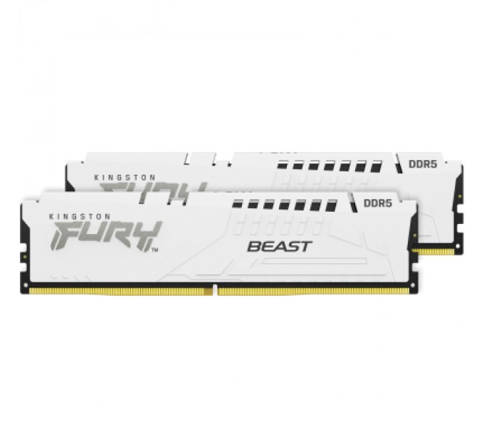 Kingston Fury (ex.HyperX) Модуль пам'яті для комп'ютера DDR5 64GB (2x32GB) 5600 MHz Beast White EXPO Kingston Fury (ex.HyperX) (KF556C36BWEK2-64)