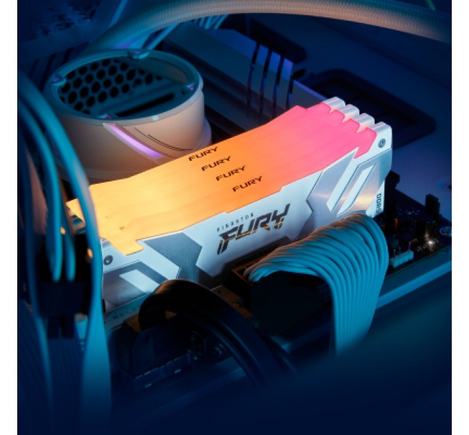 Kingston Fury (ex.HyperX) Модуль пам'яті для комп'ютера DDR5 64GB (2x32GB) 6000 MHz Renegade RGB White XMP Kingston Fury (ex.HyperX) (KF560C32RWAK2-64)