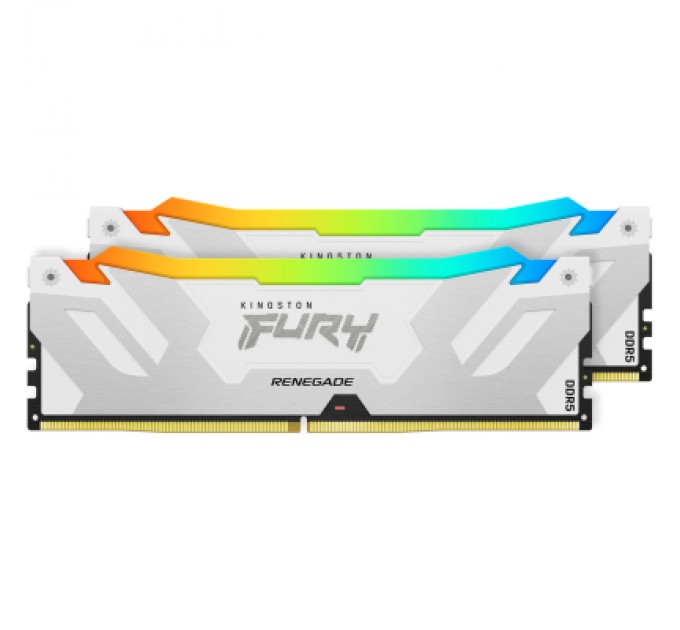 Kingston Fury (ex.HyperX) Модуль пам'яті для комп'ютера DDR5 64GB (2x32GB) 6000 MHz Renegade RGB White XMP Kingston Fury (ex.HyperX) (KF560C32RWAK2-64)
