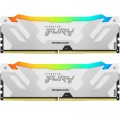 Kingston Fury (ex.HyperX) Модуль пам'яті для комп'ютера DDR5 64GB (2x32GB) 6000 MHz Renegade RGB White XMP Kingston Fury (ex.HyperX) (KF560C32RWAK2-64)