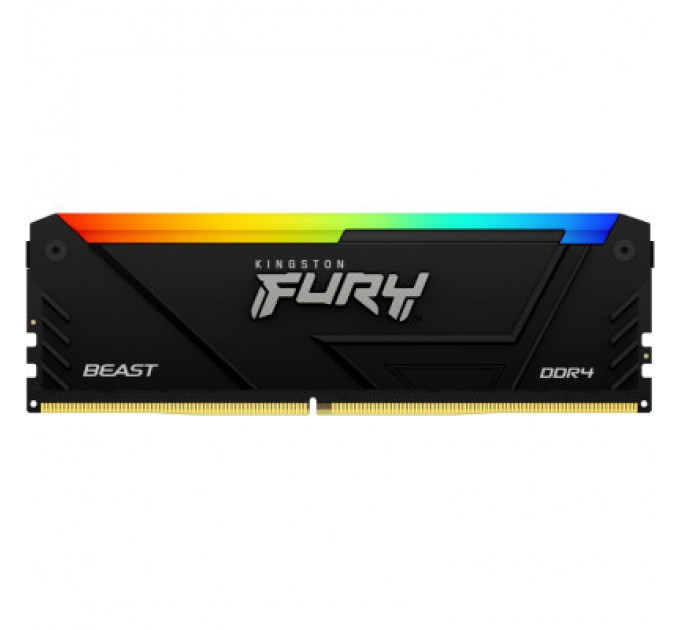 Kingston Fury (ex.HyperX) Модуль пам'яті для комп'ютера DDR4 8GB 3733 MHz Beast RGB Kingston Fury (ex.HyperX) (KF437C19BB2A/8)
