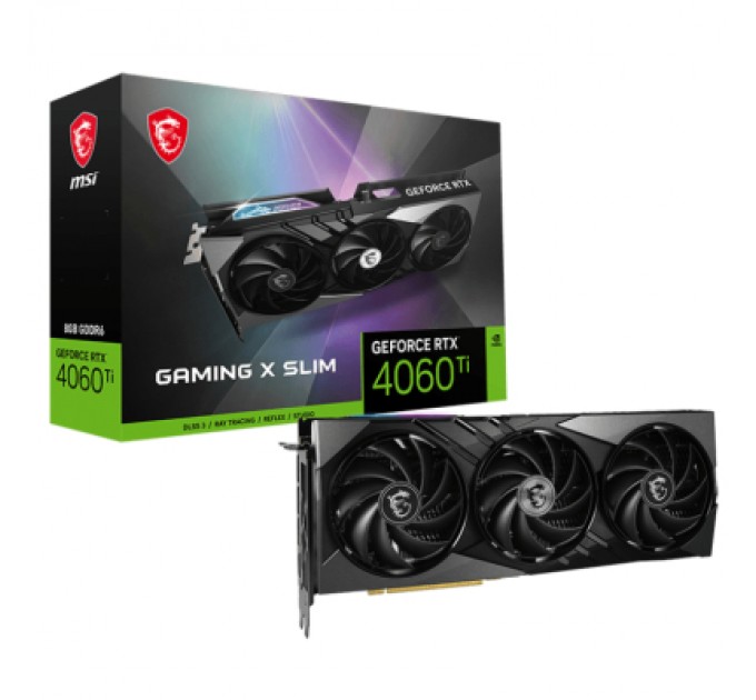 MSI Відеокарта MSI GeForce RTX4060Ti 8Gb GAMING X SLIM (RTX 4060 Ti GAMING X SLIM 8G)