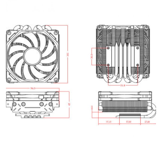 ID-Cooling Кулер до процесора ID-Cooling IS-40X V3 White