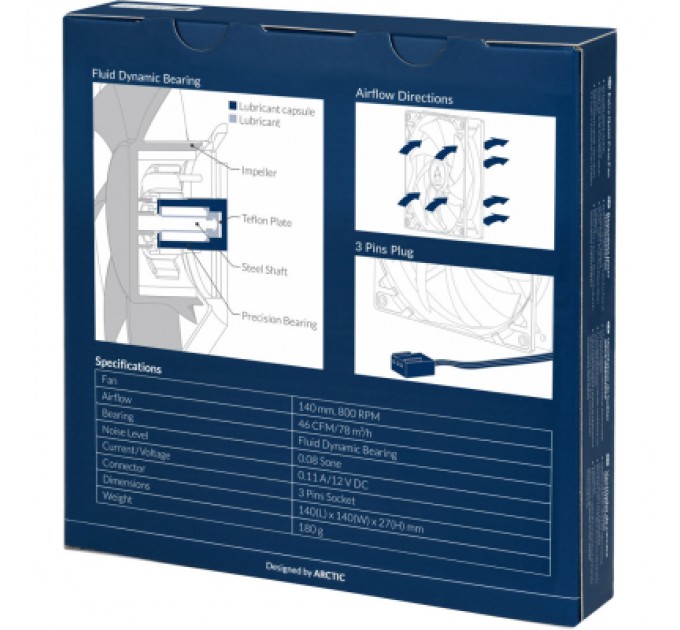 Arctic Кулер до корпусу Arctic F14 SILENT (ACFAN00076A)