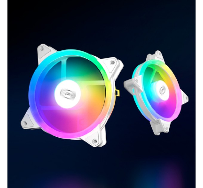 PcCooler Кулер до корпусу PcCooler F3 T120 ARGB 3 in 1 White