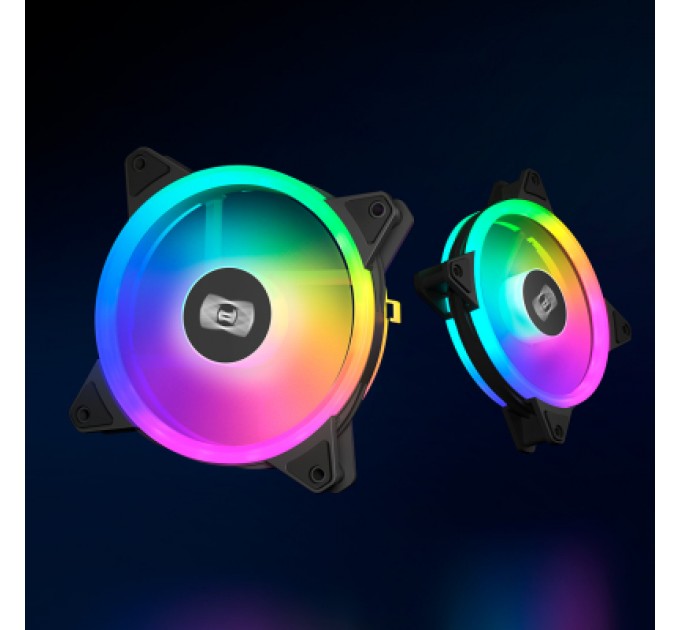 PcCooler Кулер до корпусу PcCooler F3 T120 ARGB 3 in 1 Black