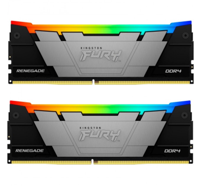 Kingston Fury (ex.HyperX) Модуль пам'яті для комп'ютера DDR4 64GB (2x32GB) 3600 MHz FURY Renegade RGB Kingston Fury (ex.HyperX) (KF436C18RB2AK2/64)