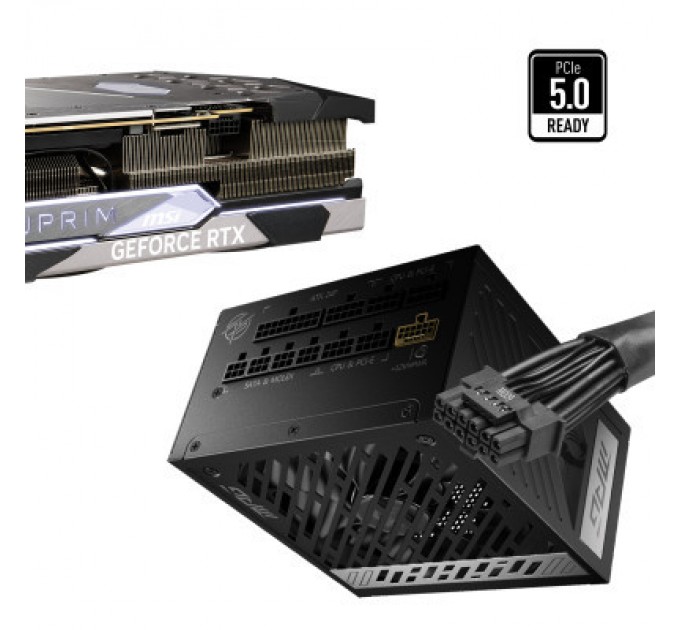 MSI Блок живлення MSI 1000W (MPG A1000G PCIE5)