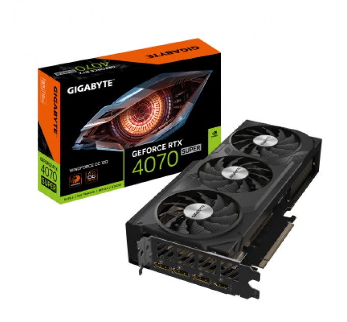 GIGABYTE Відеокарта GIGABYTE GeForce RTX4070 SUPER 12Gb WINDFORCE OC (GV-N407SWF3OC-12GD)