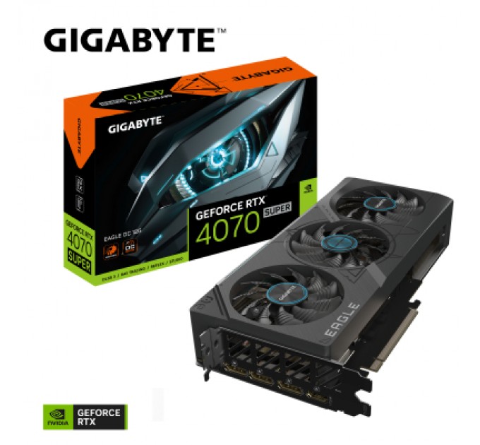 GIGABYTE Відеокарта GIGABYTE GeForce RTX4070 SUPER 12Gb EAGLE OC (GV-N407SEAGLE OC-12GD)