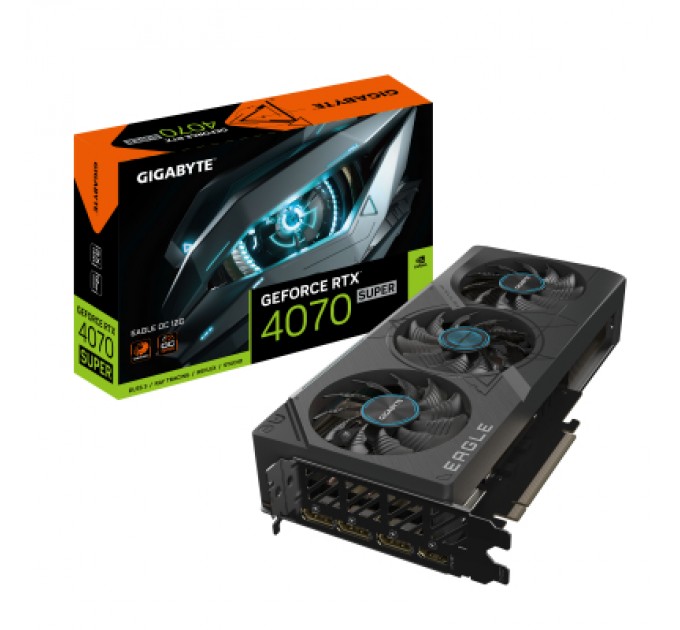 GIGABYTE Відеокарта GIGABYTE GeForce RTX4070 SUPER 12Gb EAGLE OC (GV-N407SEAGLE OC-12GD)