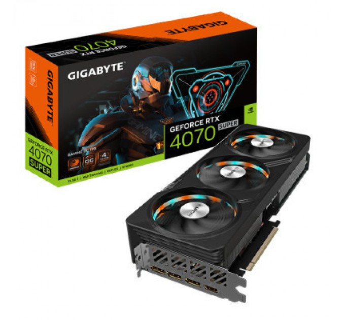 GIGABYTE Відеокарта GIGABYTE GeForce RTX4070 SUPER 12Gb GAMING OC (GV-N407SGAMING OC-12GD)