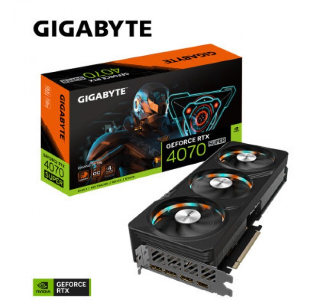 GIGABYTE Відеокарта GIGABYTE GeForce RTX4070 SUPER 12Gb GAMING OC (GV-N407SGAMING OC-12GD)