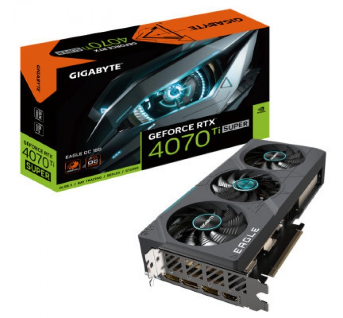 GIGABYTE Відеокарта GIGABYTE GeForce RTX4070Ti SUPER 16Gb EAGLE OC (GV-N407TSEAGLE OC-16GD)