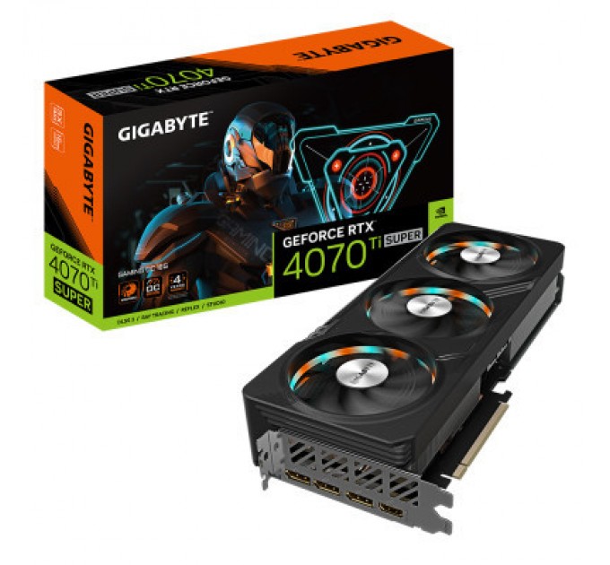 GIGABYTE Відеокарта GIGABYTE GeForce RTX4070Ti SUPER 16Gb GAMING OC (GV-N407TSGAMING OC-16GD)