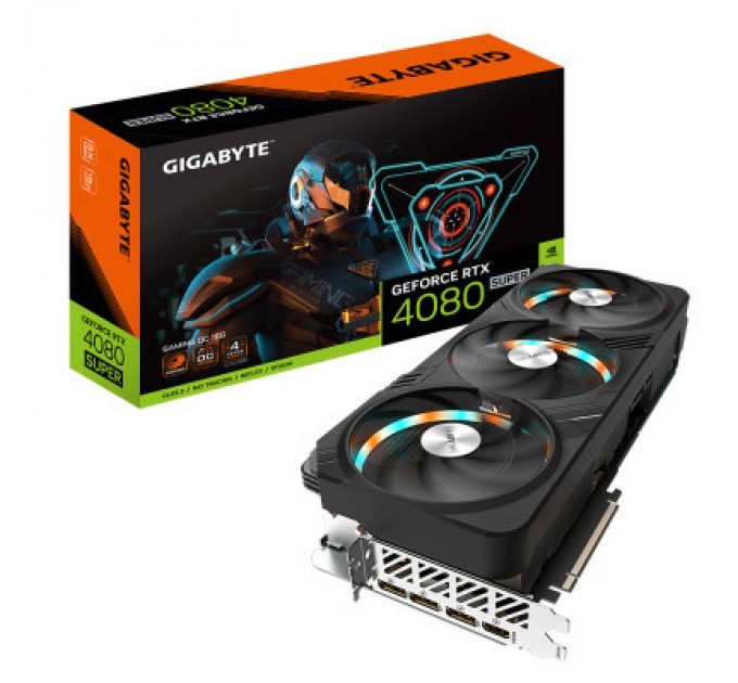 GIGABYTE Відеокарта GIGABYTE GeForce RTX4080 SUPER 16Gb GAMING OC (GV-N408SGAMING OC-16GD)