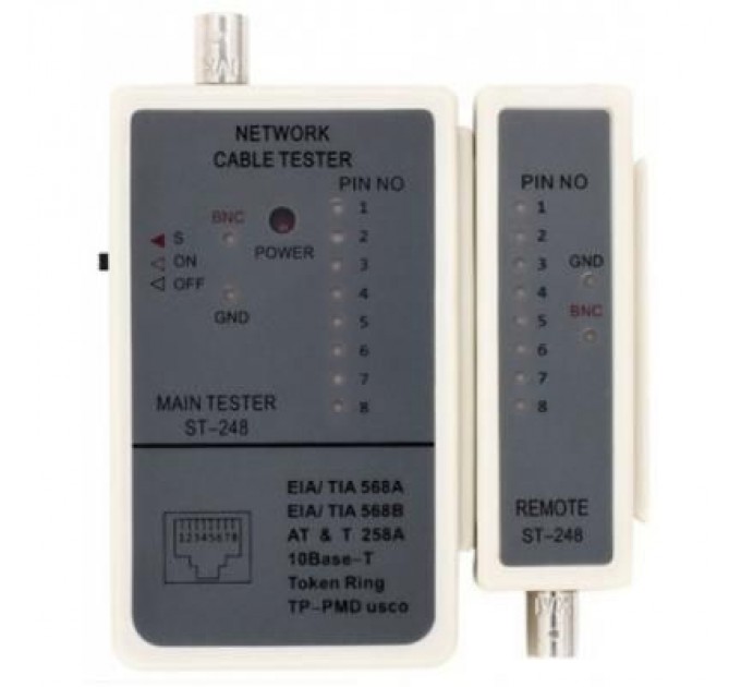 Merlion Тестер кабельний RJ-45 + BNC Merlion (ST-248BNC)