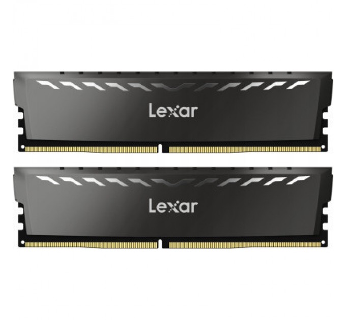 Lexar Модуль пам'яті для комп'ютера DDR4 16GB (2x8GB) 3200 MHz Thor Dark Gray Lexar (LD4BU008G-R3200GDXG)