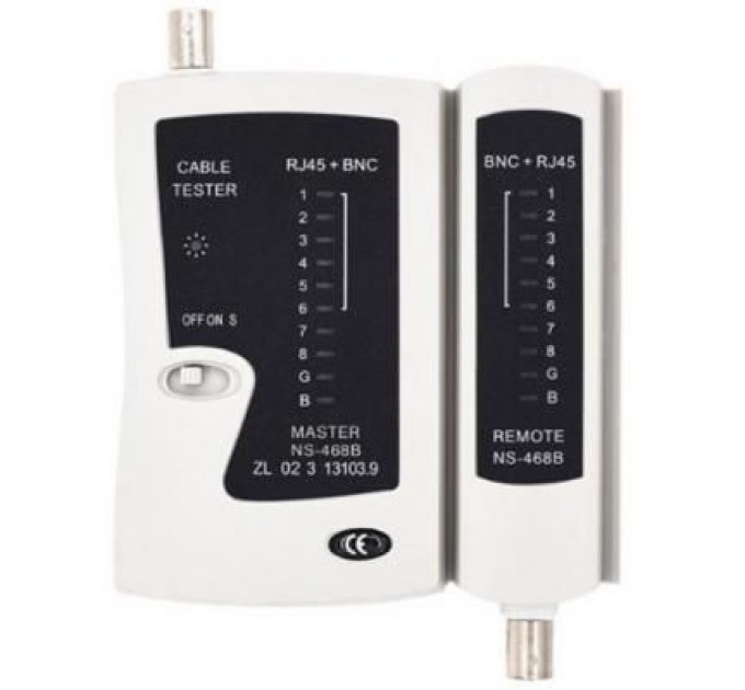 Merlion Тестер кабельний RJ-45 + BNC Merlion (NS468BNC)