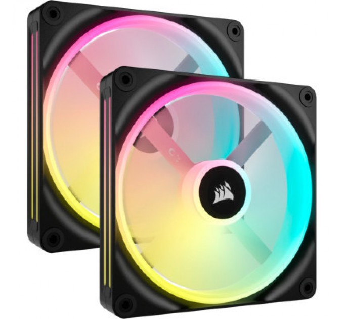 Corsair Кулер до корпусу Corsair iCUE Link QX140 RGB PWM PC Fans Starter Kit with iCUE LINK System Hub (CO-9051004-WW)
