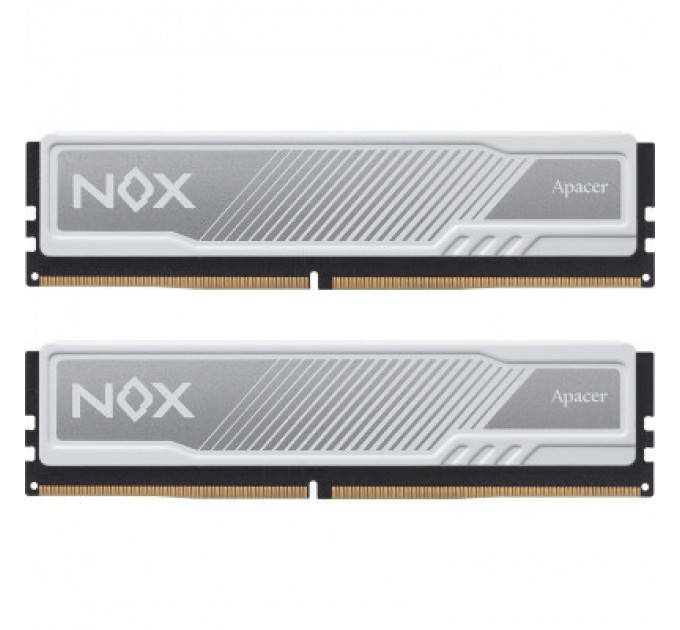Apacer Модуль пам'яті для комп'ютера DDR4 16GB (2x8GB) 2666 MHz NOX White Apacer (AH4U16G26C08YMWAA-2)
