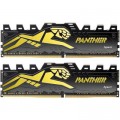 Apacer Модуль пам'яті для комп'ютера DDR4 16GB (2x8GB) 3200 MHz Panther Black/Gold Apacer (AH4U16G32C28Y7GAA-2)