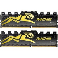Модуль пам'яті для комп'ютера DDR4 16GB (2x8GB) 3200 MHz Panther Black/Gold Apacer (AH4U16G32C28Y7GAA-2)