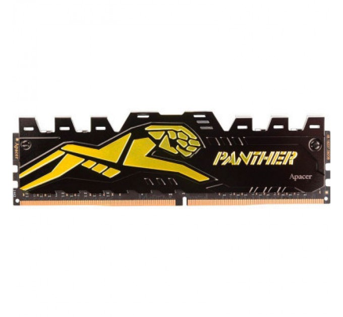 Apacer Модуль пам'яті для комп'ютера DDR4 8GB 3200 MHz Panther Black/Gold Apacer (AH4U08G32C28Y7GAA-1)