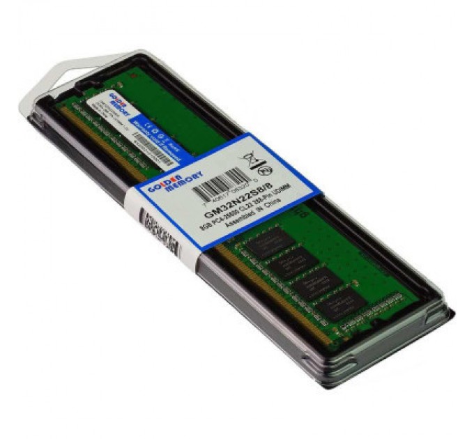 Golden Memory Модуль пам'яті для комп'ютера DDR4 8GB 3200 MHz Golden Memory (GM32N22S8/8)