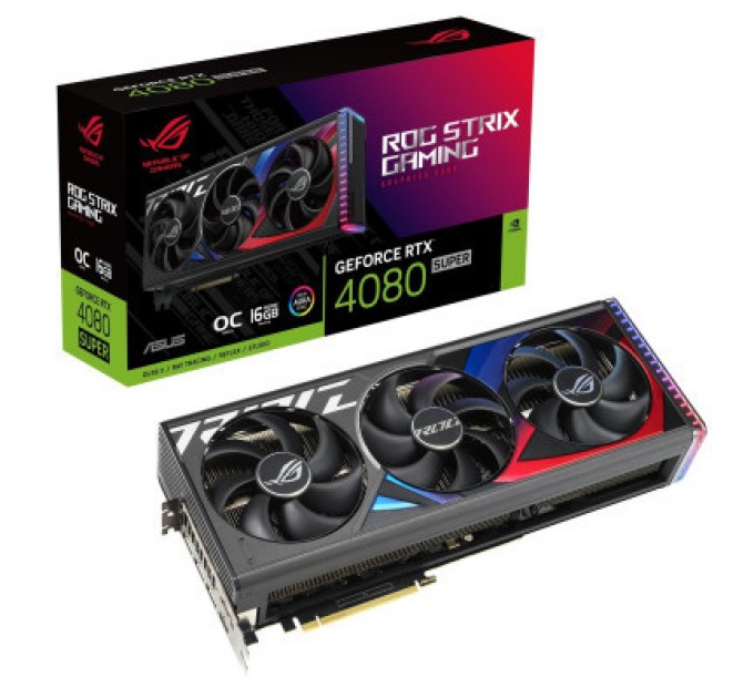 ASUS Відеокарта ASUS GeForce RTX4080 SUPER 16Gb ROG STRIX OC GAMING (ROG-STRIX-RTX4080S-O16G-GAMING)