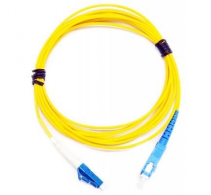 Eserver Оптичний патчкорд Eserver SC/UPC-LC/UPC SingleMode, Simplex, 5m (ES-SC-LC/UPC-5-SM-S)