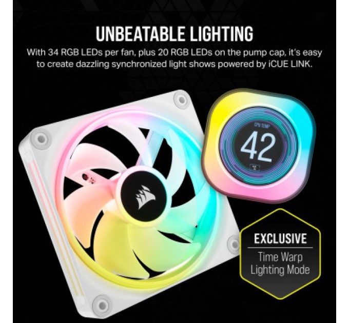 Corsair Система рідинного охолодження Corsair iCUE Link H150i LCD RGB (CW-9061010-WW)