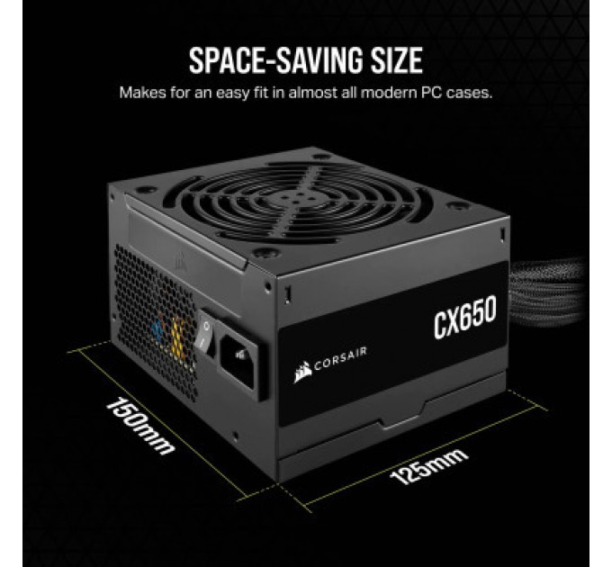 Corsair Блок живлення Corsair 650W CX650 (CP-9020278-EU)