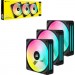Corsair Кулер до корпусу Corsair iCUE Link QX120 RGB PWM PC Fans Starter Kit with iCUE Link System Hub (CO-9051002-WW)