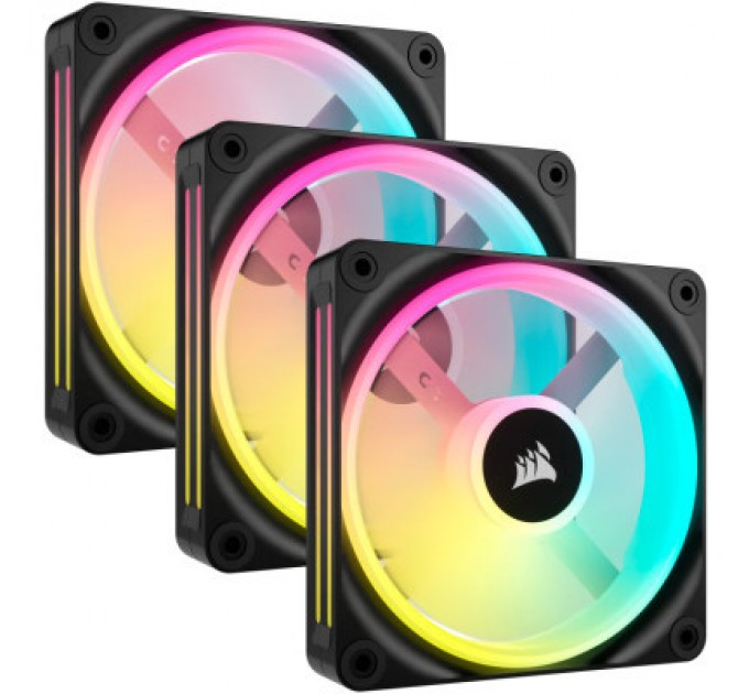 Corsair Кулер до корпусу Corsair iCUE Link QX120 RGB PWM PC Fans Starter Kit with iCUE Link System Hub (CO-9051002-WW)