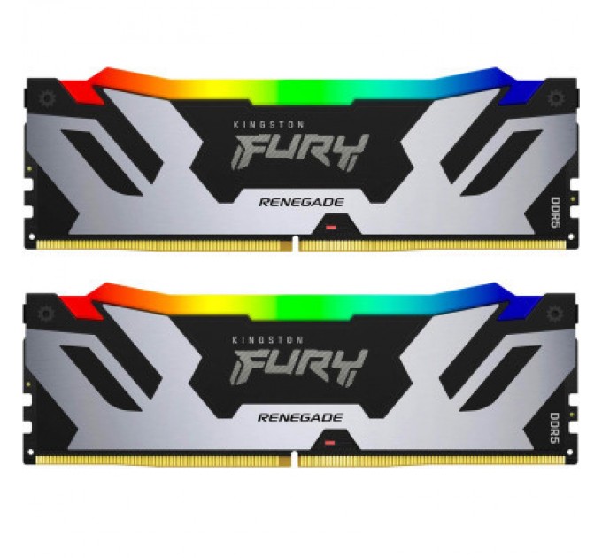 Kingston Fury (ex.HyperX) Модуль пам'яті для комп'ютера DDR5 32GB (2x16GB) 6800 MHz Renegade RGB XMP Kingston Fury (ex.HyperX) (KF568C36RSAK2-32)