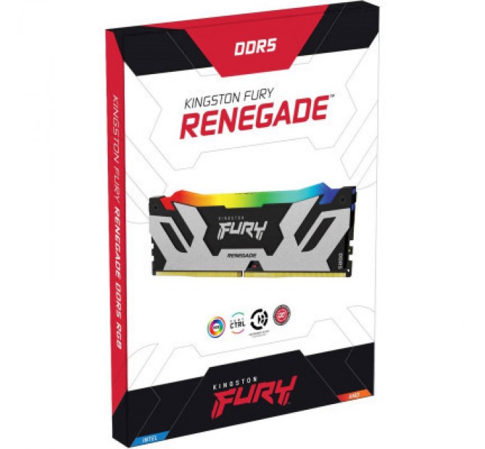Kingston Fury (ex.HyperX) Модуль пам'яті для комп'ютера DDR5 32GB (2x16GB) 7200 MHz Renegade RGB XMP Kingston Fury (ex.HyperX) (KF572C38RSAK2-32)