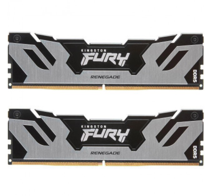 Kingston Fury (ex.HyperX) Модуль пам'яті для комп'ютера DDR5 64GB (2x32GB) 6400 MHz Renegade Silver XMP Kingston Fury (ex.HyperX) (KF564C32RSK2-64)